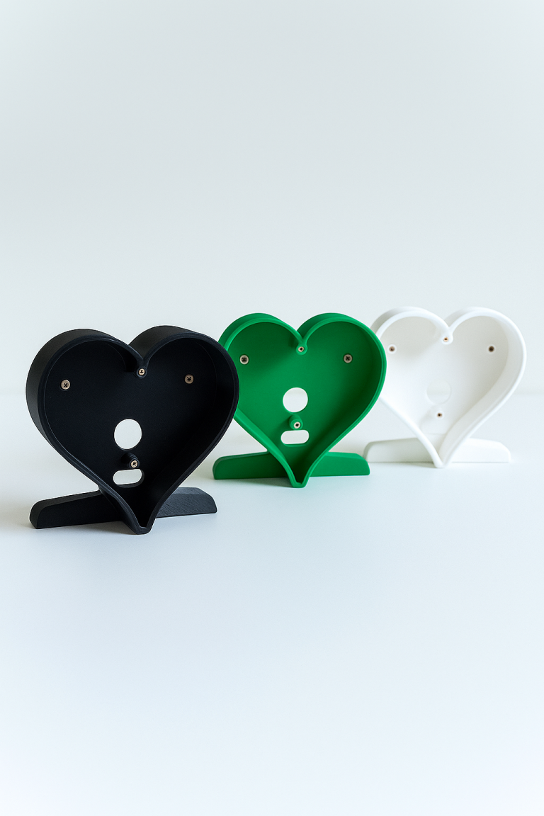 Hartjeslamp Zwart Wit Groen Luminez